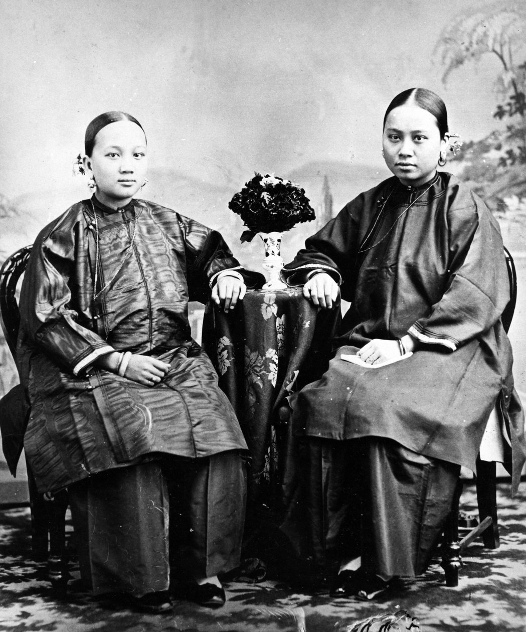 香港女孩，1870年代 作者 欧洲摄影师