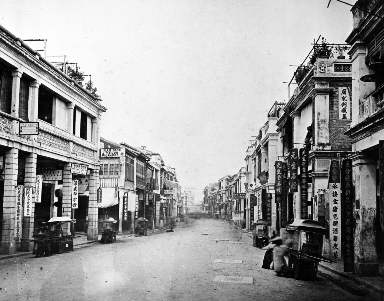 香港皇后大道，1875年 作者 欧洲摄影师