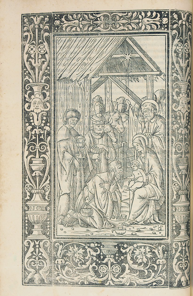 马库斯·维格里乌斯（Marcus Vigerius）（1446-1516）的插图来自基督教徒（Decachordum Christian），法诺 作者 欧洲学校