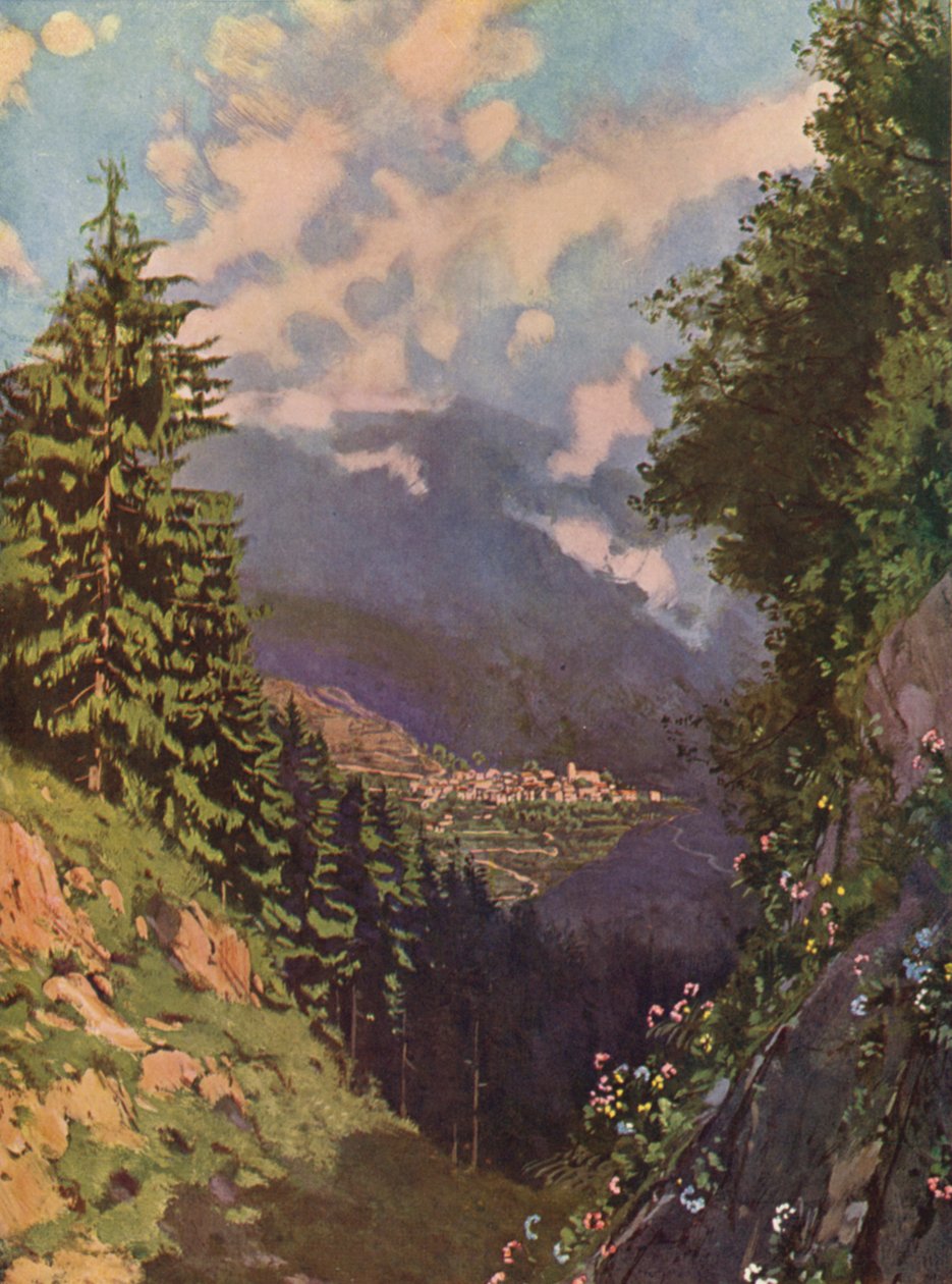 圣马丁-维苏比，全景（彩色石版画） 作者 欧洲学校