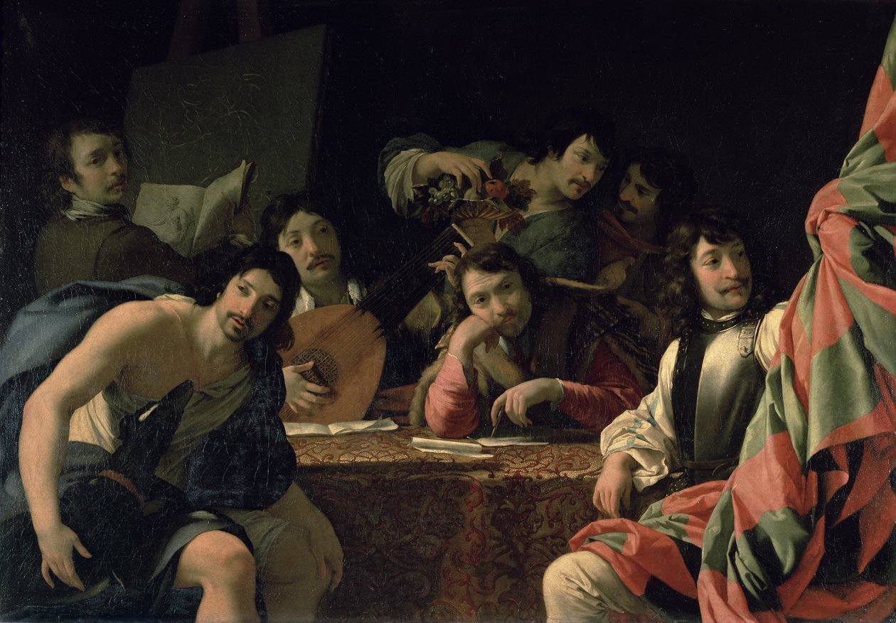 艺术家的团聚 作者 Eustache Le Sueur