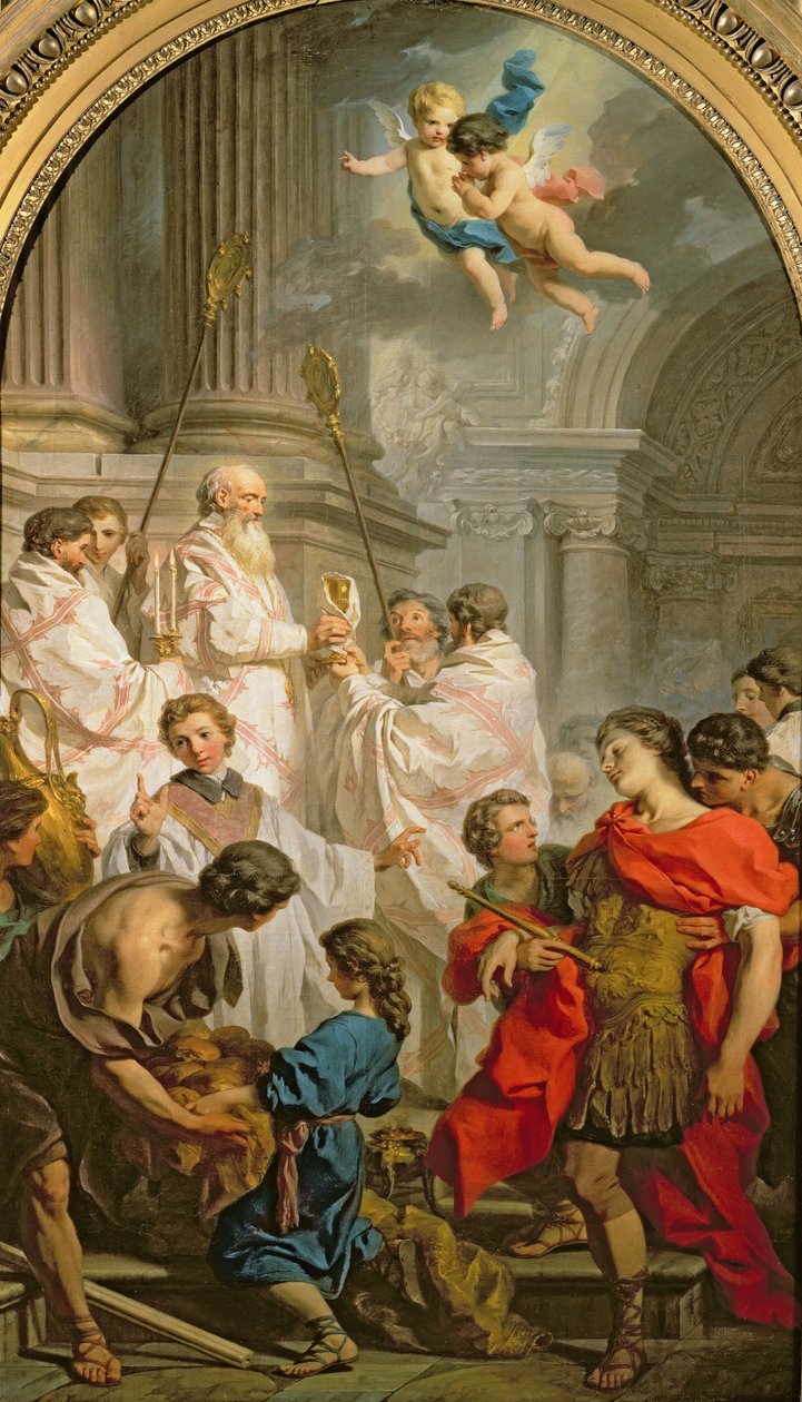 圣罗勒的质量 作者 Eustache Le Sueur