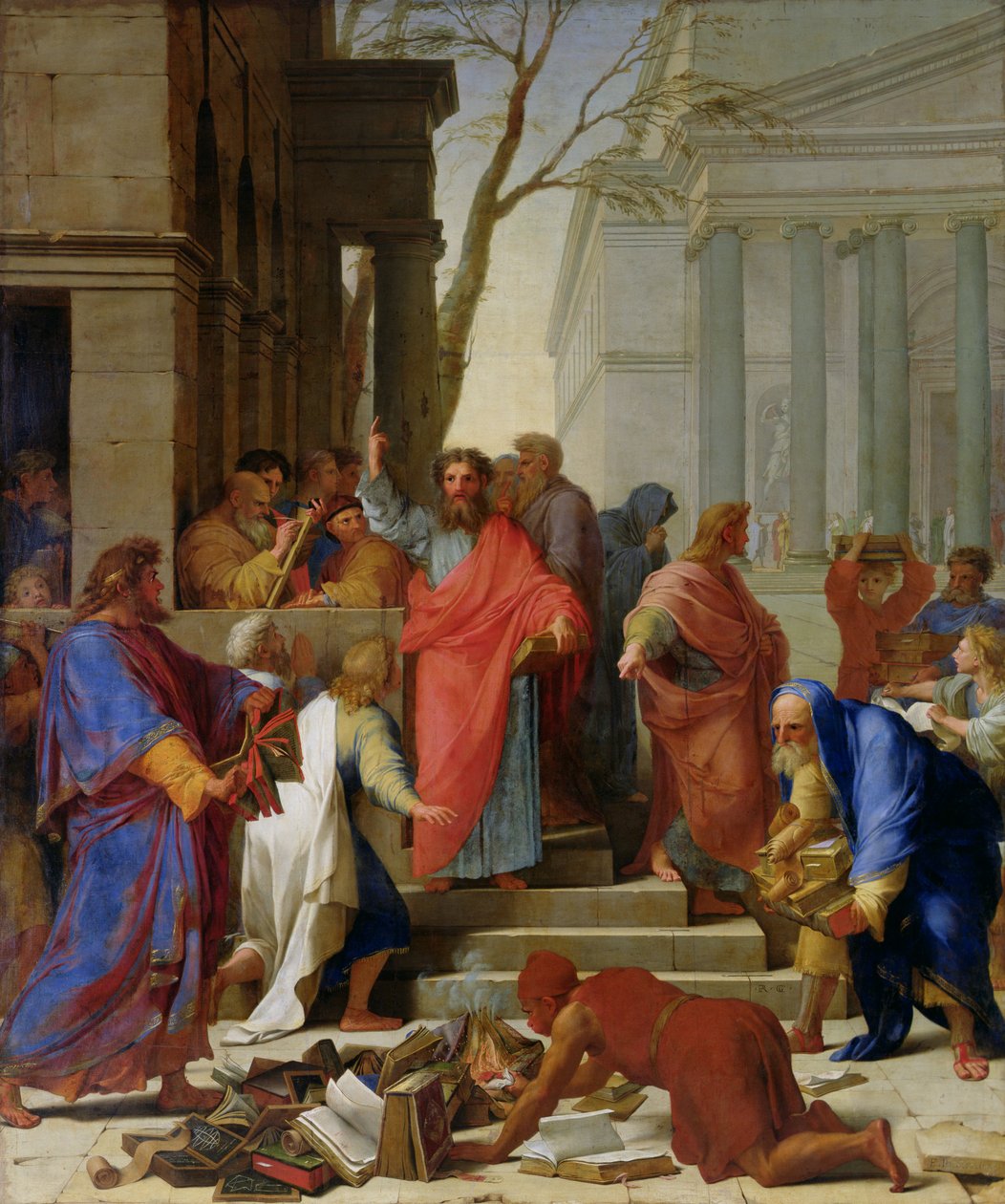 1649年在以弗所的圣保罗讲道 作者 Eustache Le Sueur
