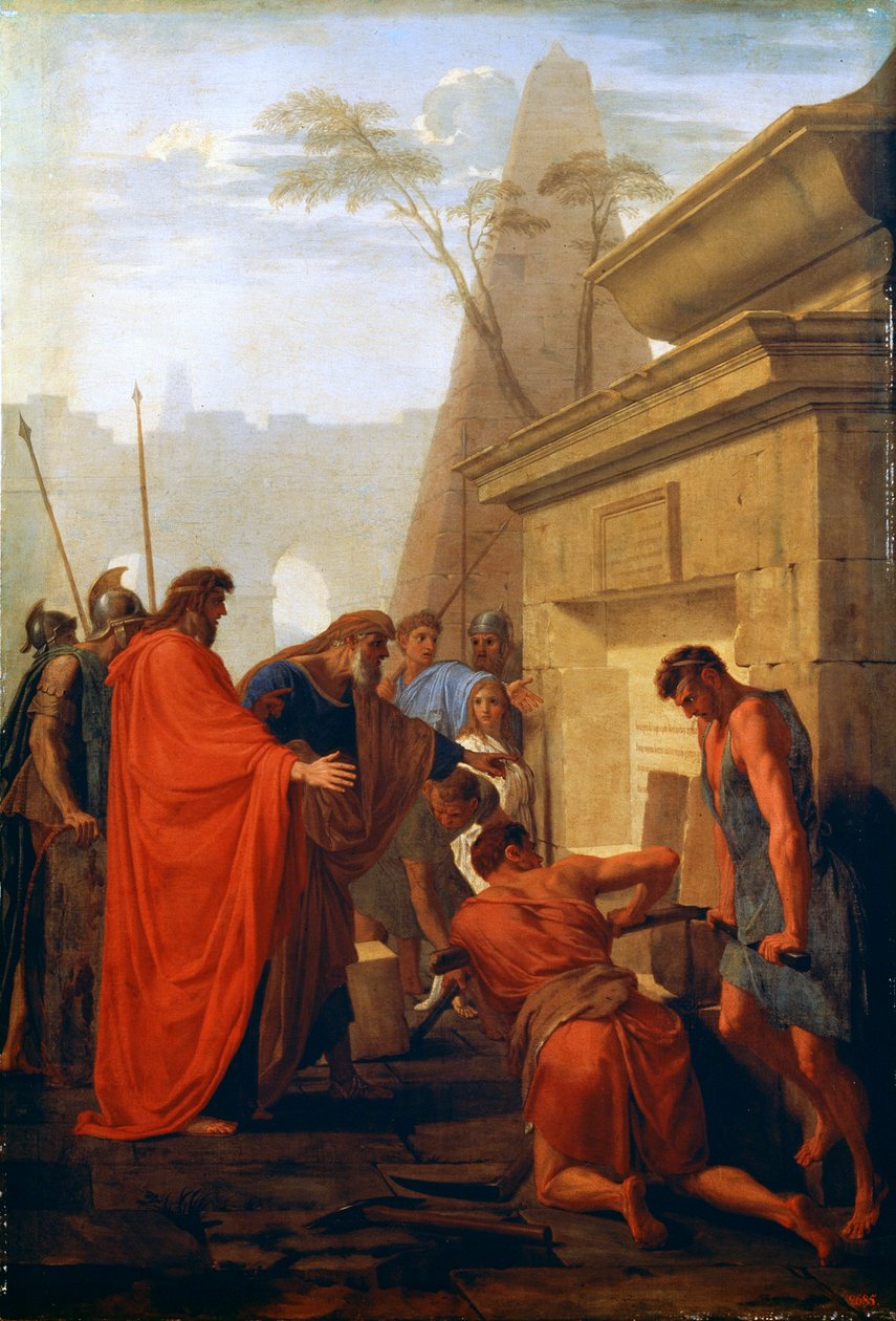 大流士（Darius）大开口尼托克里斯的坟墓，十七世纪 作者 Eustache Le Sueur