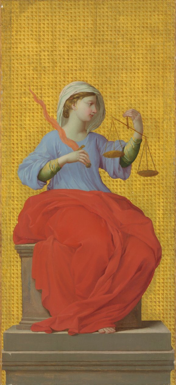法语  La Justice 正义 作者 Eustache Le Sueur