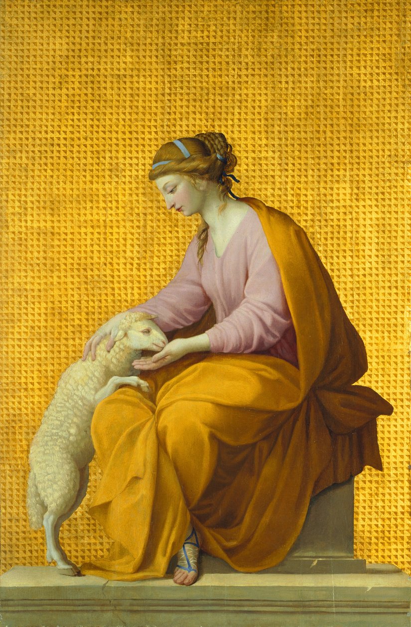 温顺 作者 Eustache Le Sueur