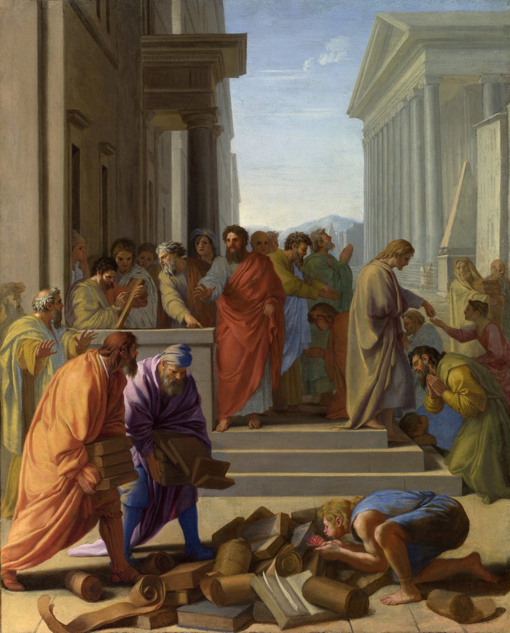 圣保罗在以弗所讲道 作者 Eustache Le Sueur