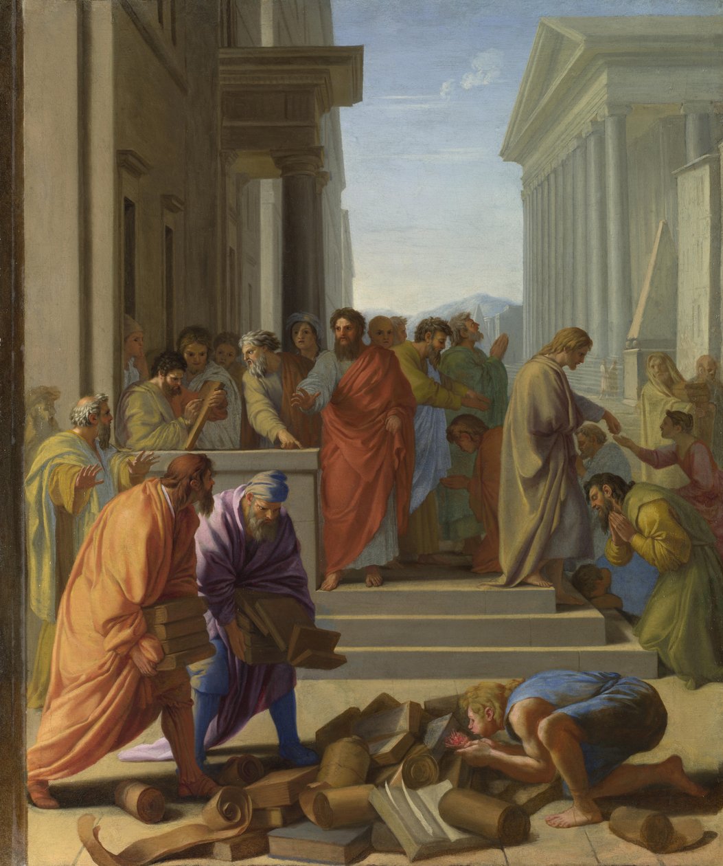 圣保罗在以弗所传道，1649年 作者 Eustache Le Sueur
