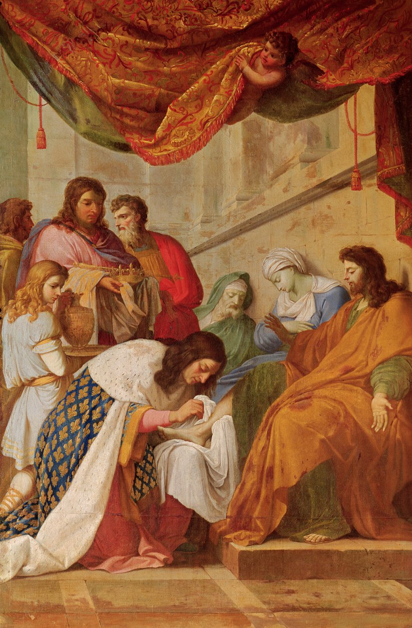圣路易斯治愈病了 作者 Eustache Le Sueur