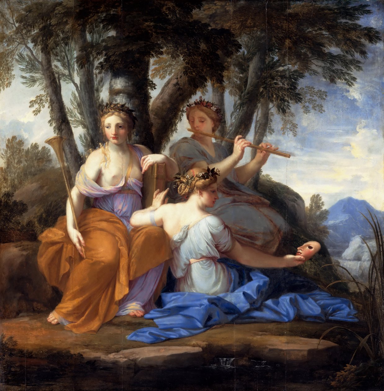 缪斯克里奥，欧特尔和塔利亚 作者 Eustache Le Sueur