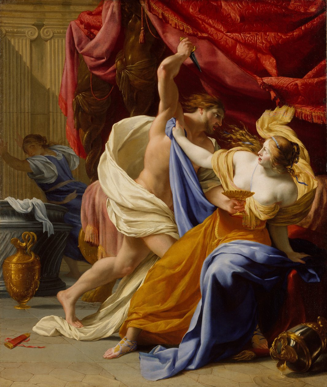 塔玛的强暴》，大概是1640年。 作者 Eustache Le Sueur