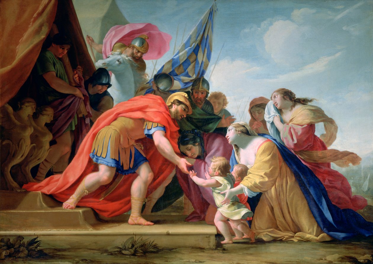 科利奥兰前面的Volumnie和Véturie》，约1638-1639年 作者 Eustache Le Sueur