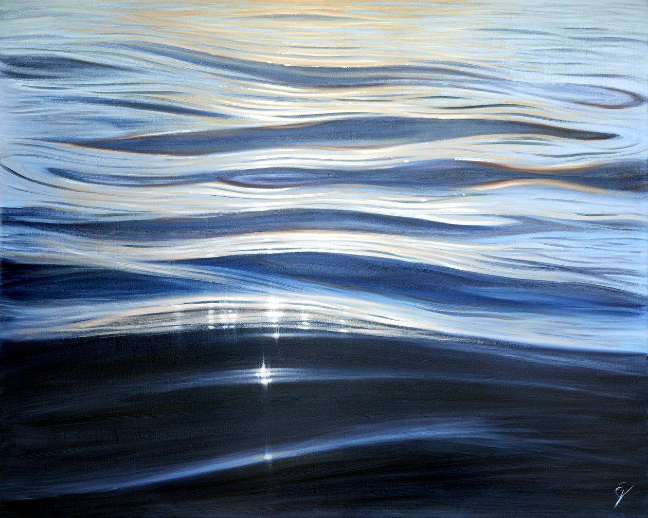 Perle de la Mer，2023 年（布面油画） 作者 伊娃·沃尔夫