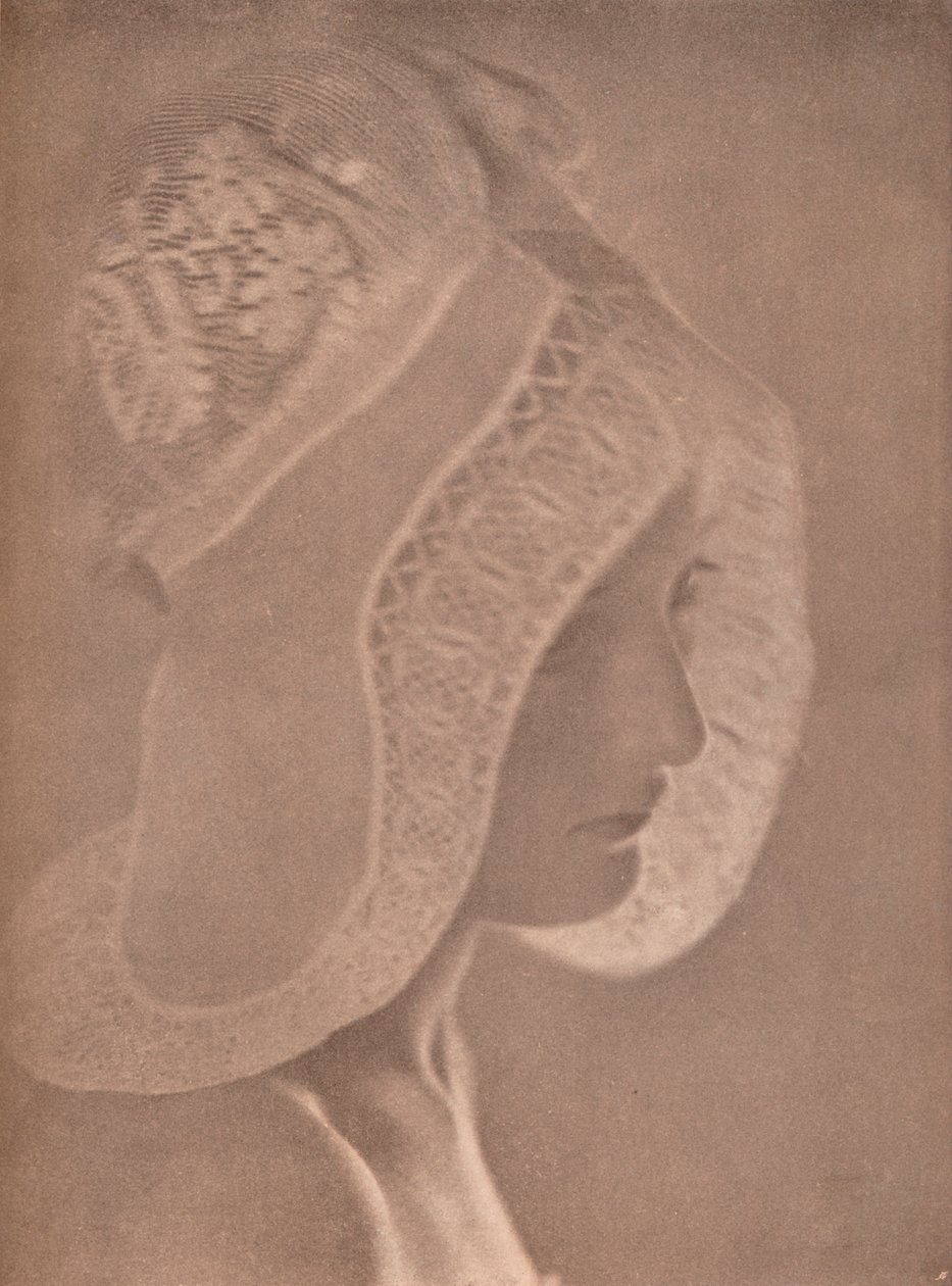 女孩的头》，约1900年。   作者 伊娃·沃森·李