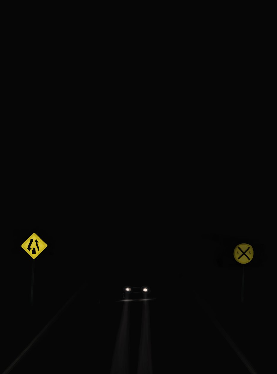 夜间行驶的道路 #8 布鲁克林（数字艺术） 作者 埃文·斯克拉