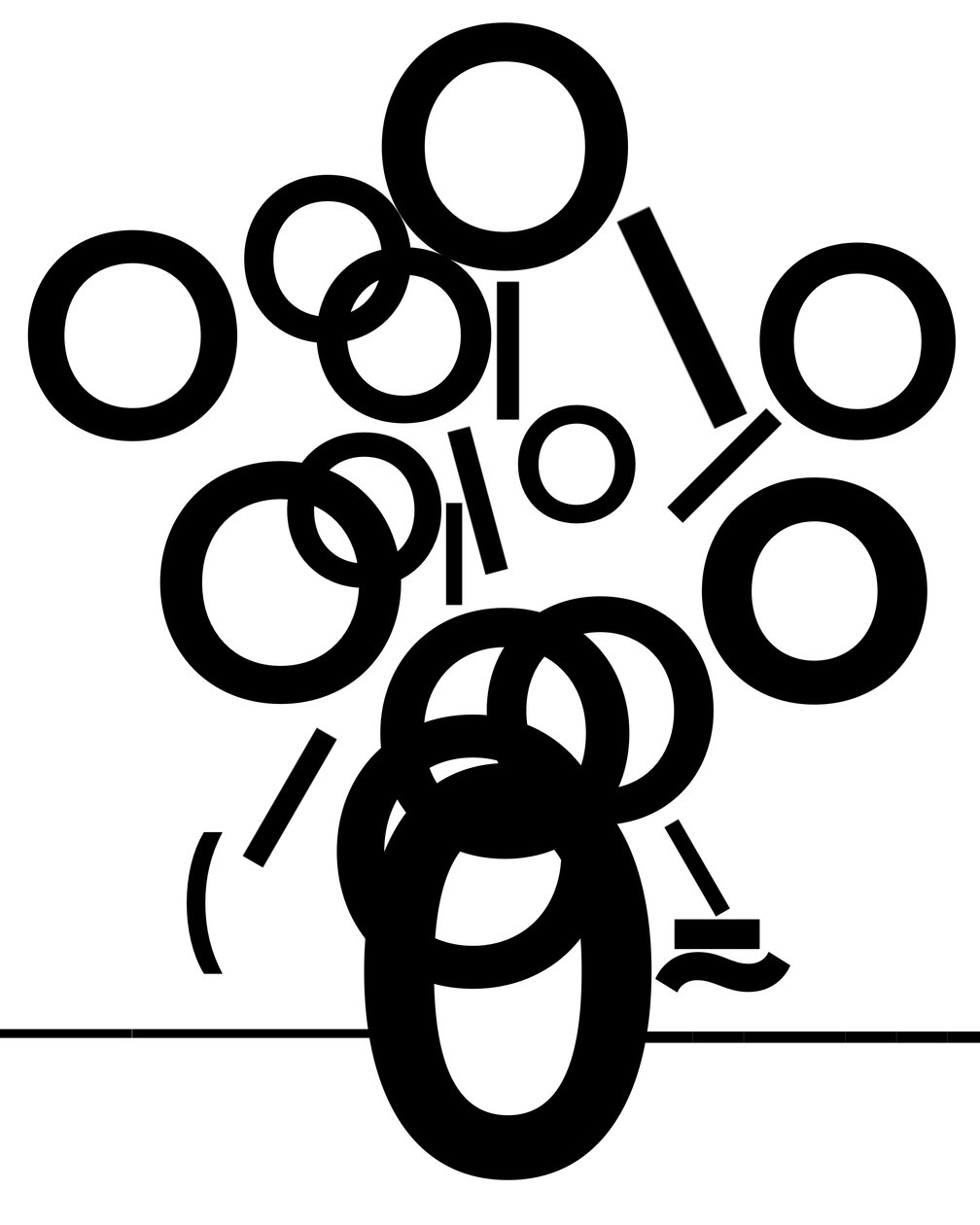 用字体制作的向日葵（数字艺术） 作者 埃文·斯克拉