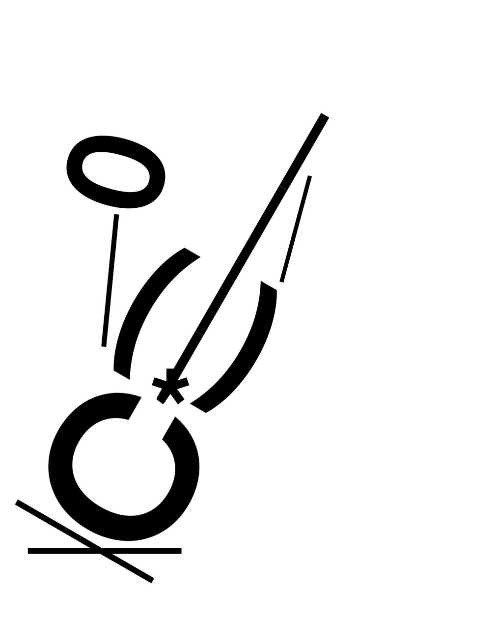 用字体制作的 "老吉他手"（数字艺术） 作者 埃文·斯克拉