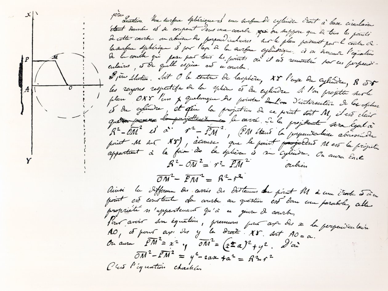 1829年，Galois的Concours General考试剧本开始 作者 Evariste Galois