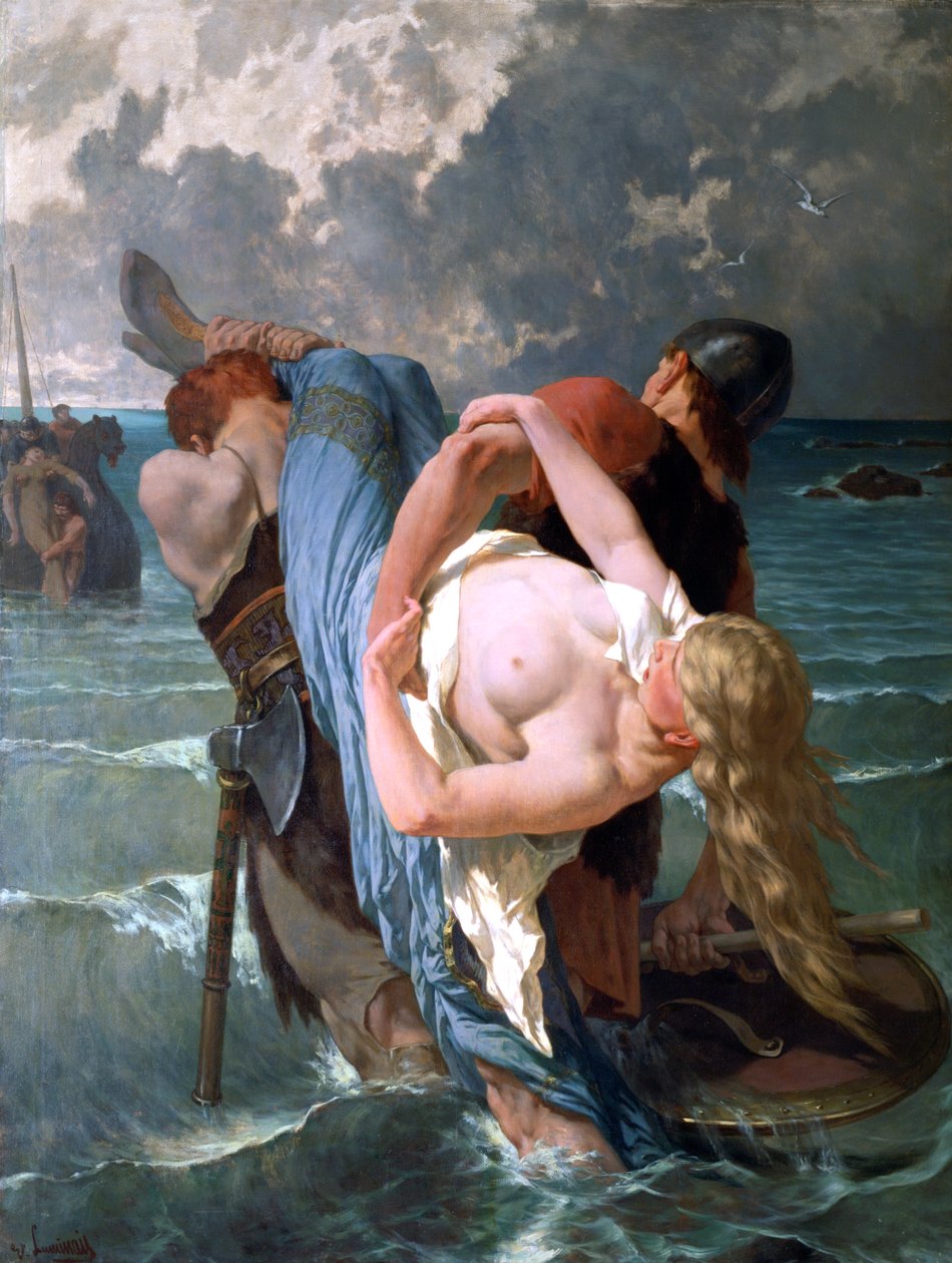 诺曼底海盗，c1842-1896 作者 Evariste Vital Luminais