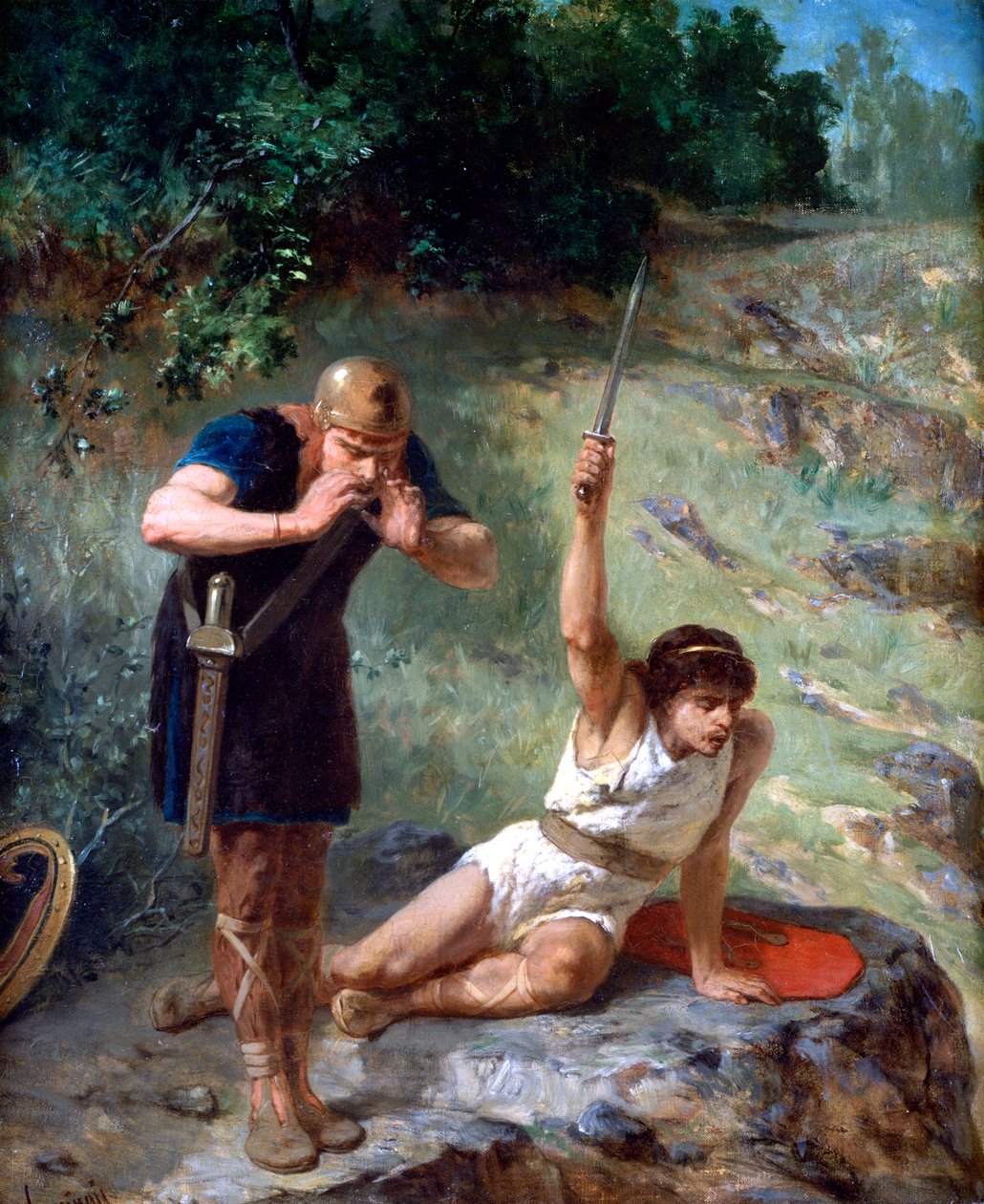 骑士的召唤，c1842-1896 作者 Evariste Vital Luminais