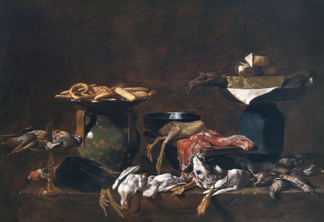 Kitchen still life 作者 埃斯里斯托（Evaristo）