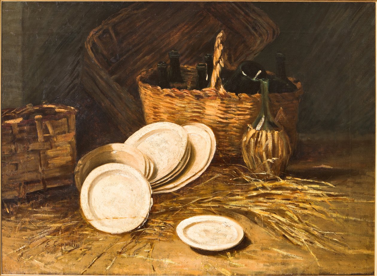 静物（布面油画） 作者 Evaristo Cappelli