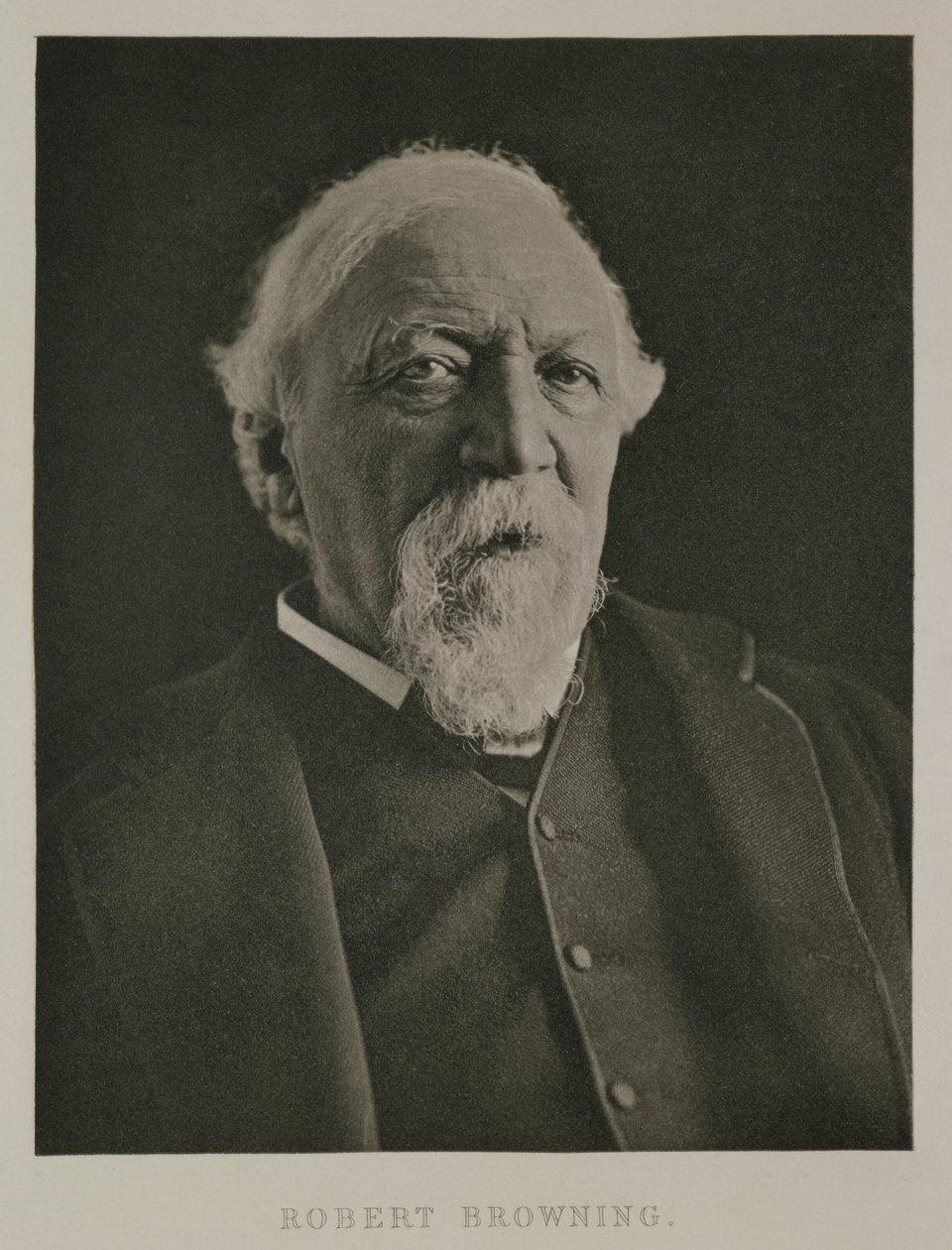 Robert Browning的肖像（1812-89），c.1889 作者 伊芙琳·迈尔斯