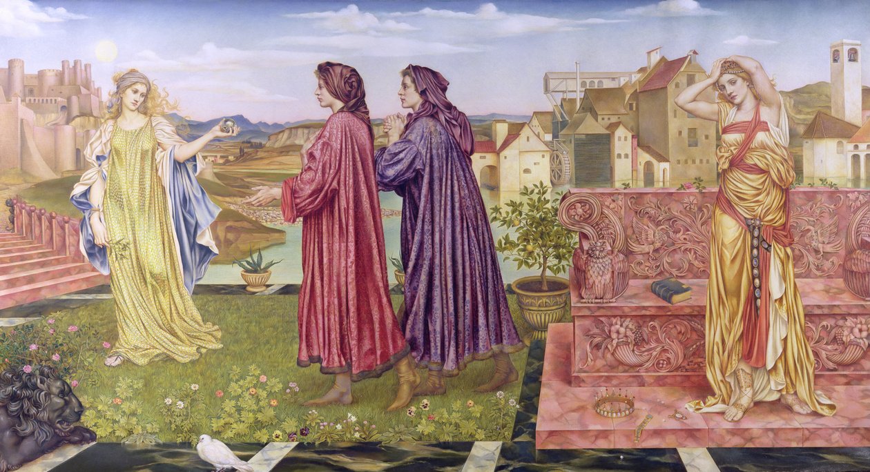 1892年的机会之花园 作者 伊夫林·德·摩根（Evelyn De Morgan）