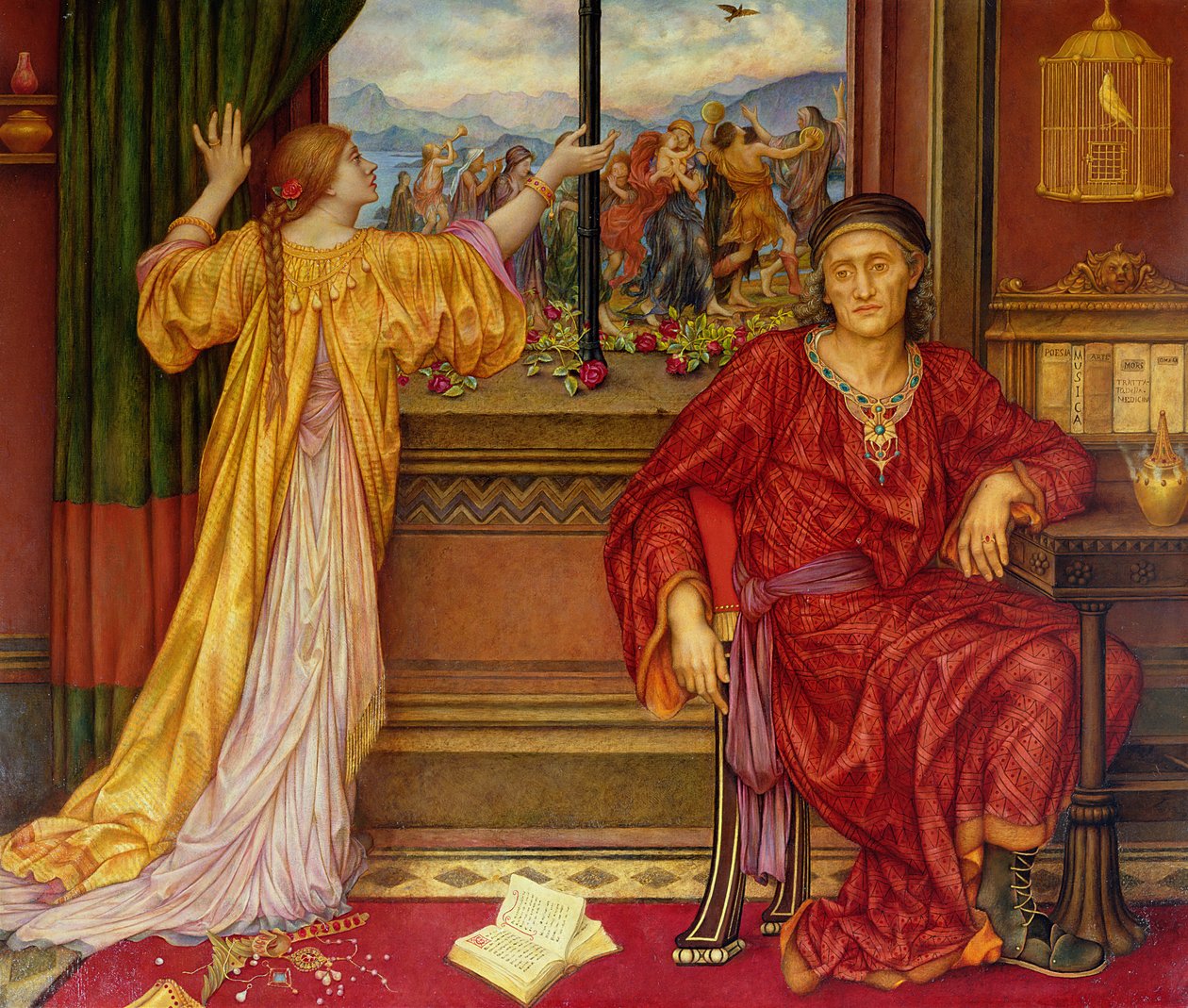 镀金的笼子 作者 伊夫林·德·摩根（Evelyn De Morgan）