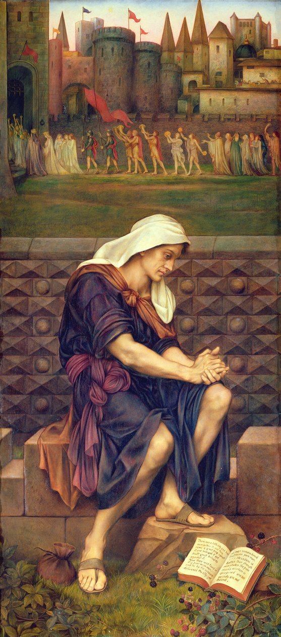 拯救城市的穷人，1901年 作者 伊夫林·德·摩根（Evelyn De Morgan）