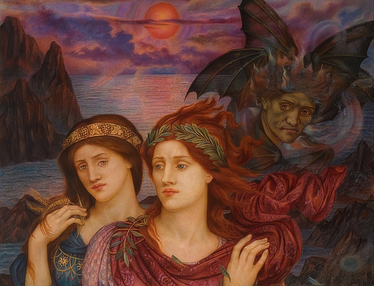 愿景。 1914年 作者 伊夫林·德·摩根（Evelyn De Morgan）