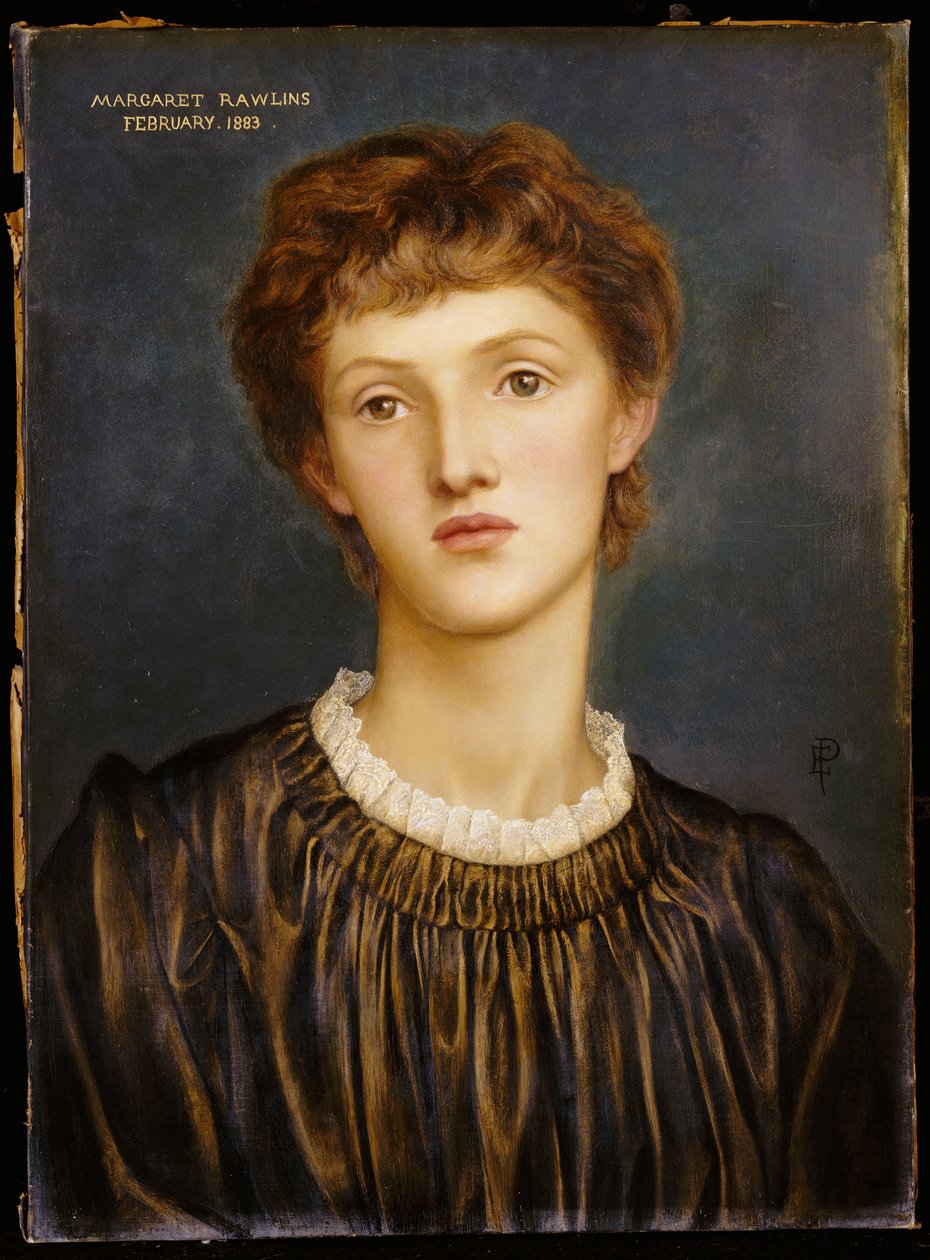 玛格丽特·罗林斯的肖像，1883年 作者 伊夫林·德·摩根（Evelyn De Morgan）