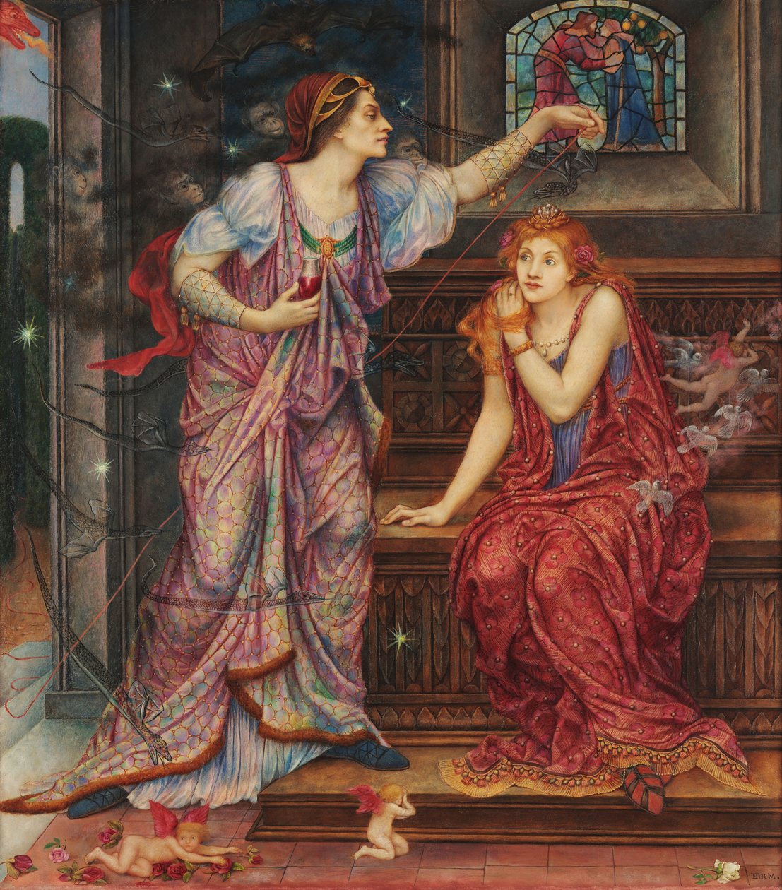 埃莉诺王后;美丽的罗莎蒙德 作者 伊夫林·德·摩根（Evelyn De Morgan）