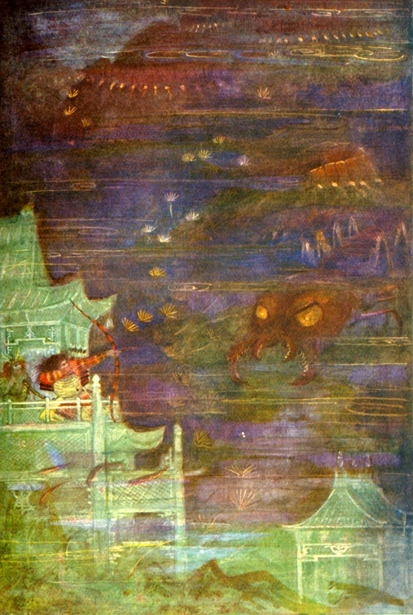 秀人与蜈蚣》，1912年。 作者 伊芙琳·保罗