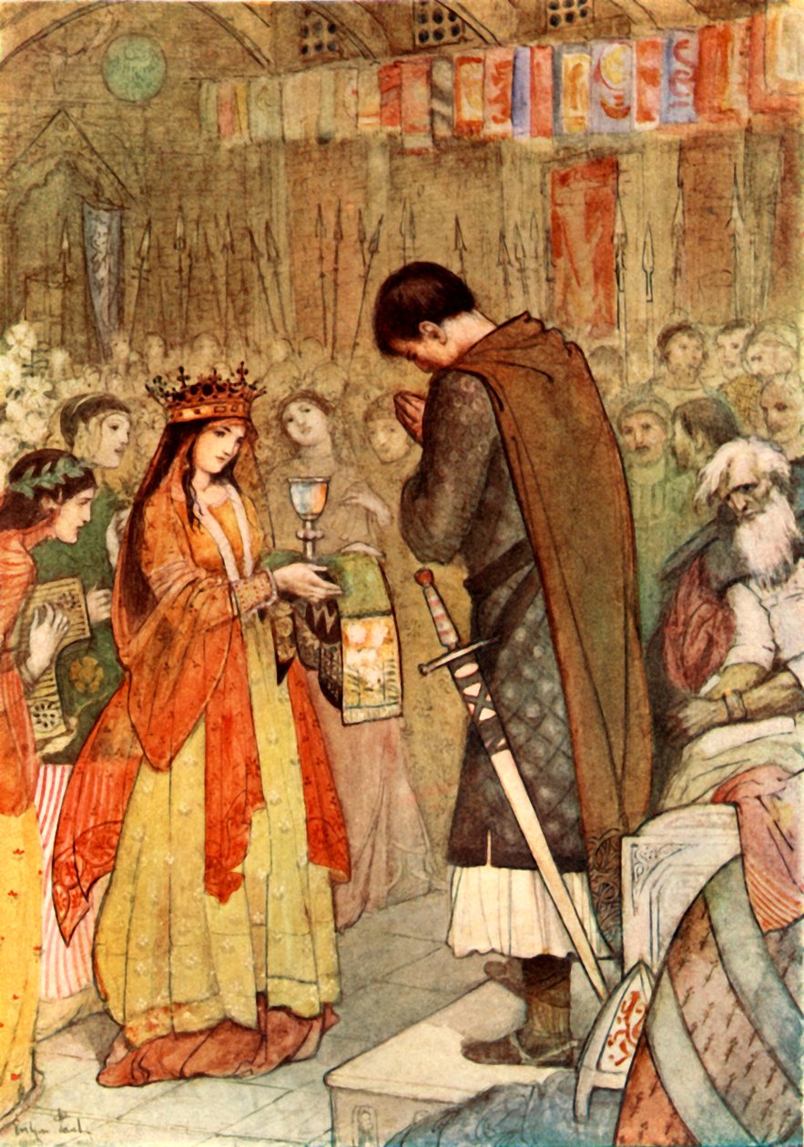 帕西瓦尔祈求指导》，1919年。 作者 伊芙琳·保罗