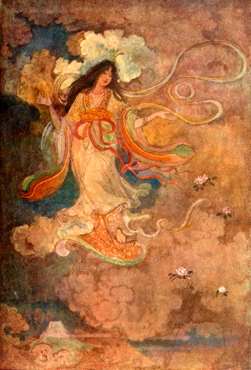 仙根，富士山的女神》，1912年。 作者 伊芙琳·保罗