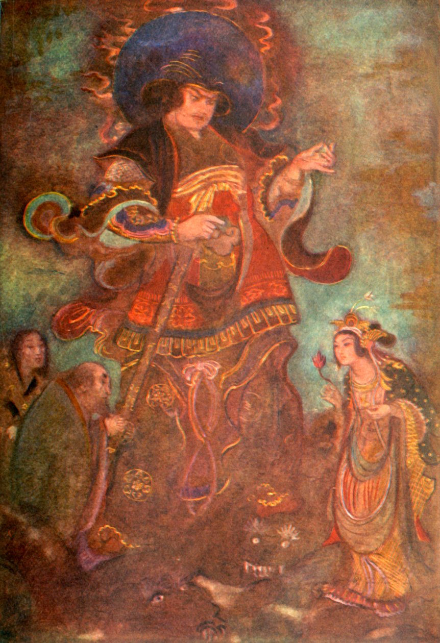Susa-no-o和Kushi-nada-hime》，1912年。 作者 伊芙琳·保罗