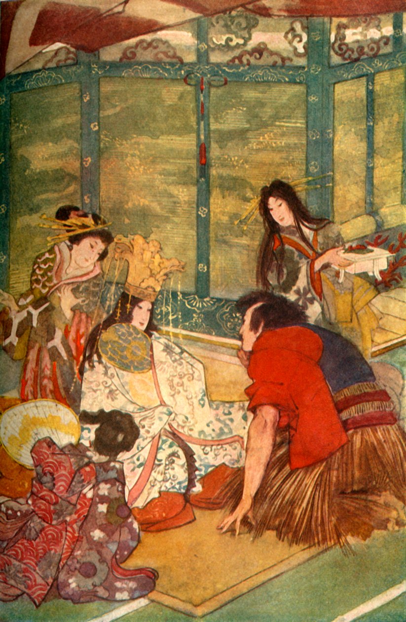 浦岛和海王的女儿》，1912年。 作者 伊芙琳·保罗