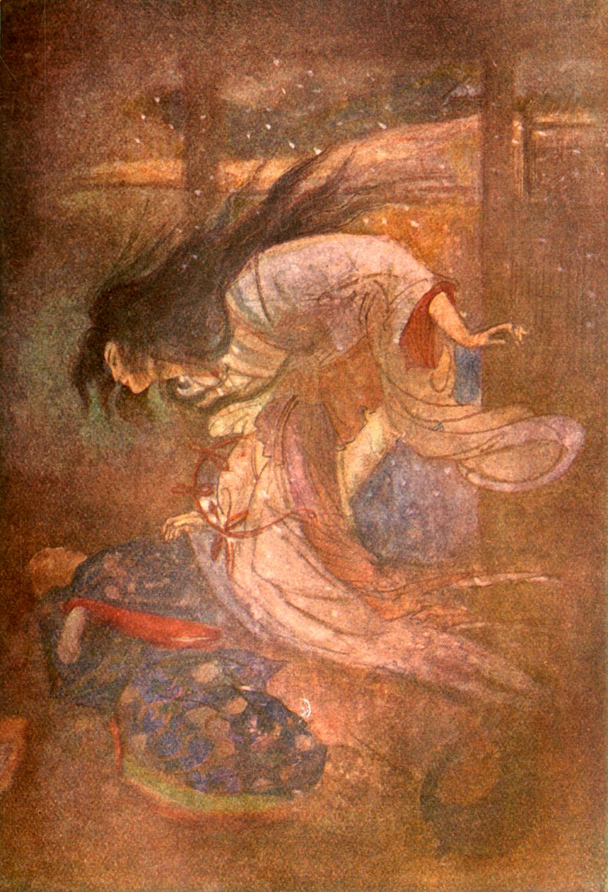 雪地上的女人--Yuki-Onna》，1912年。 作者 伊芙琳·保罗