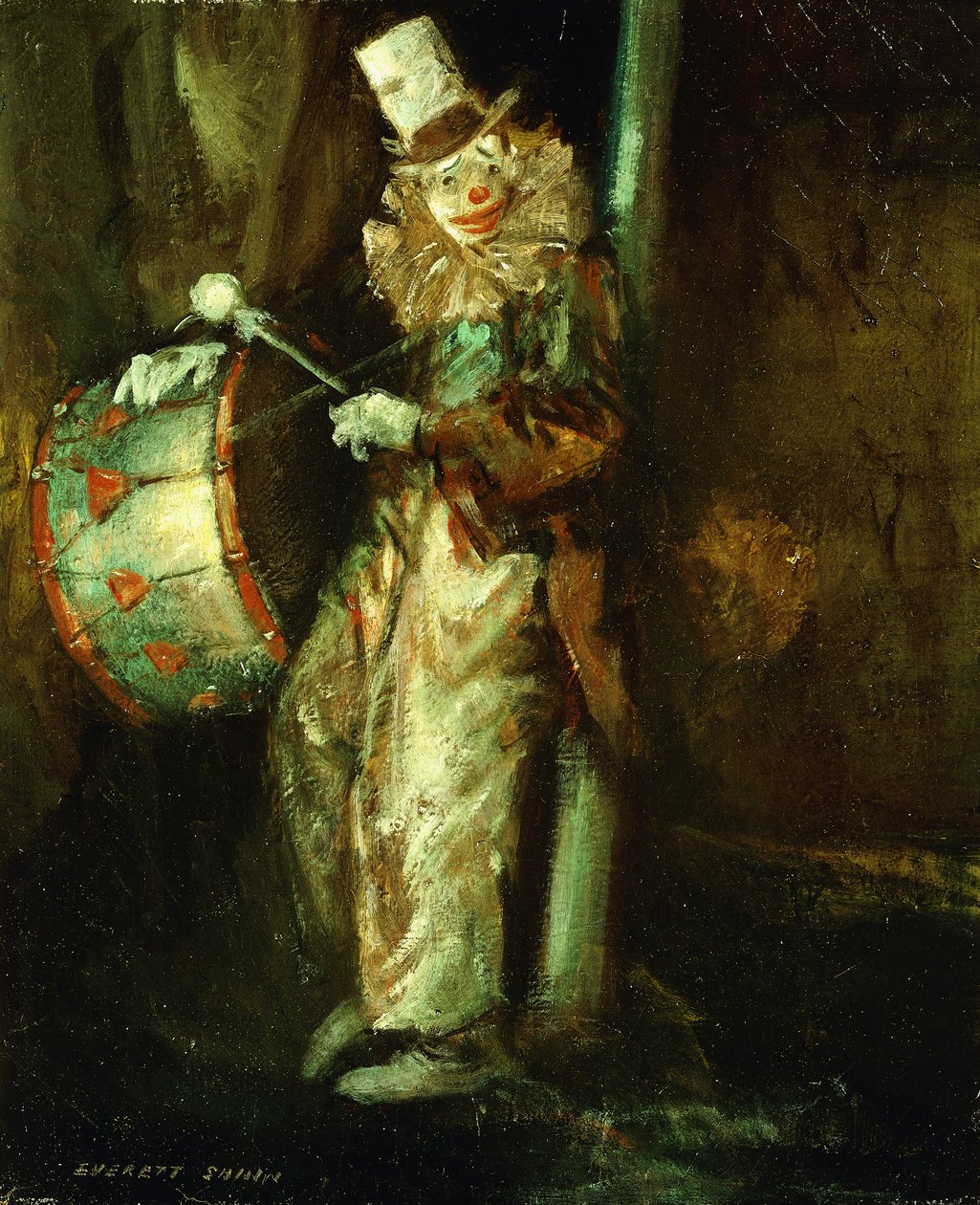 击鼓小丑 作者 Everett Shinn