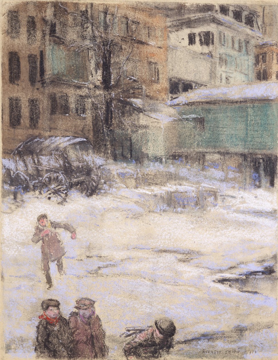 康涅狄格大桥 作者 Everett Shinn