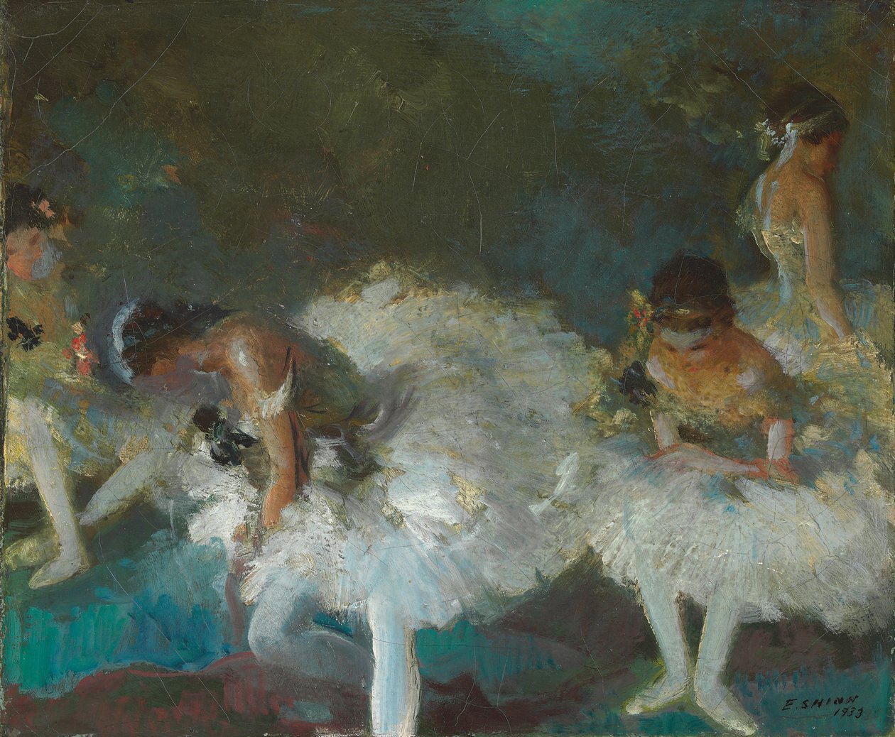 舞者后台 作者 Everett Shinn