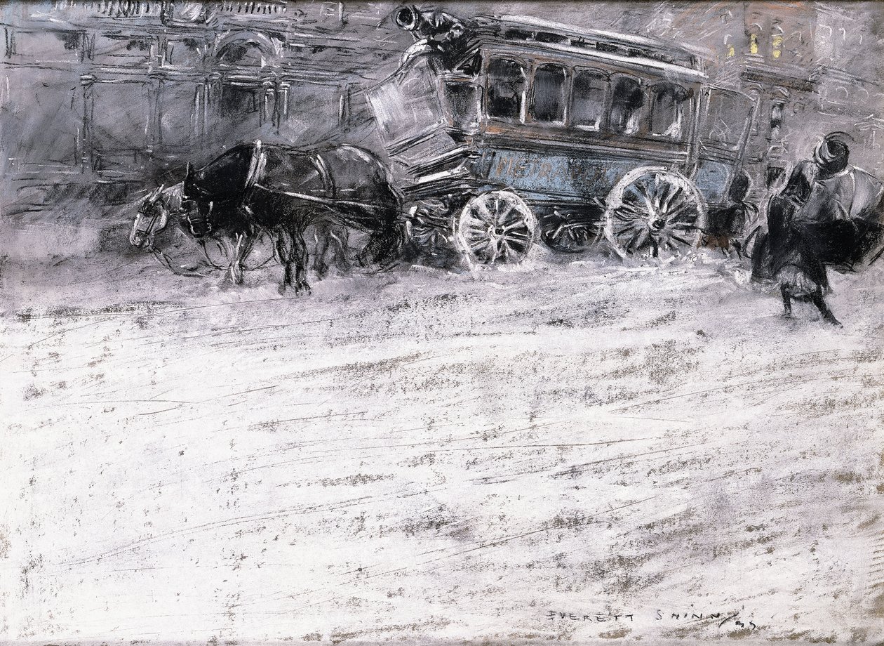 马车 作者 Everett Shinn