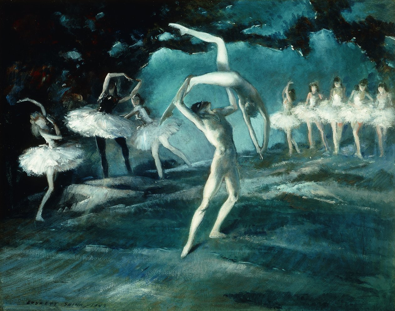 芭蕾舞 作者 Everett Shinn