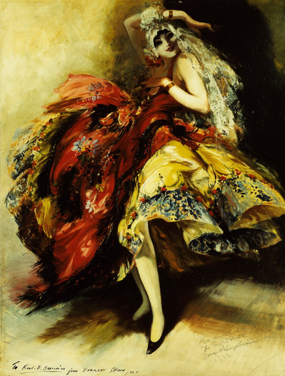 明亮的披肩 作者 Everett Shinn