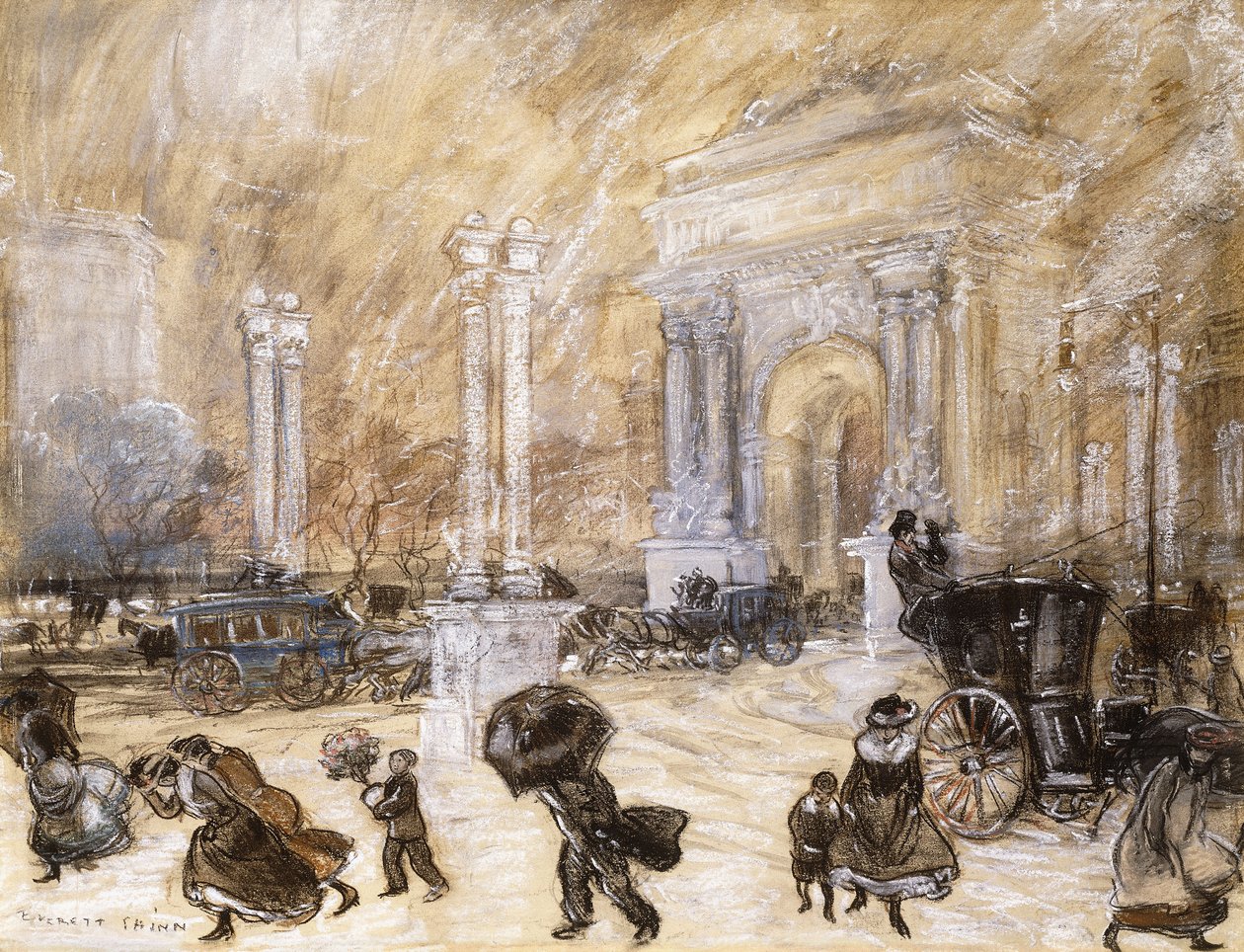 麦迪逊广场杜威拱门 作者 Everett Shinn