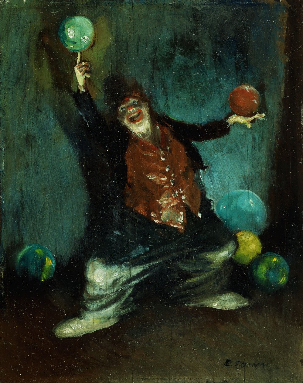 杂耍小丑 作者 Everett Shinn