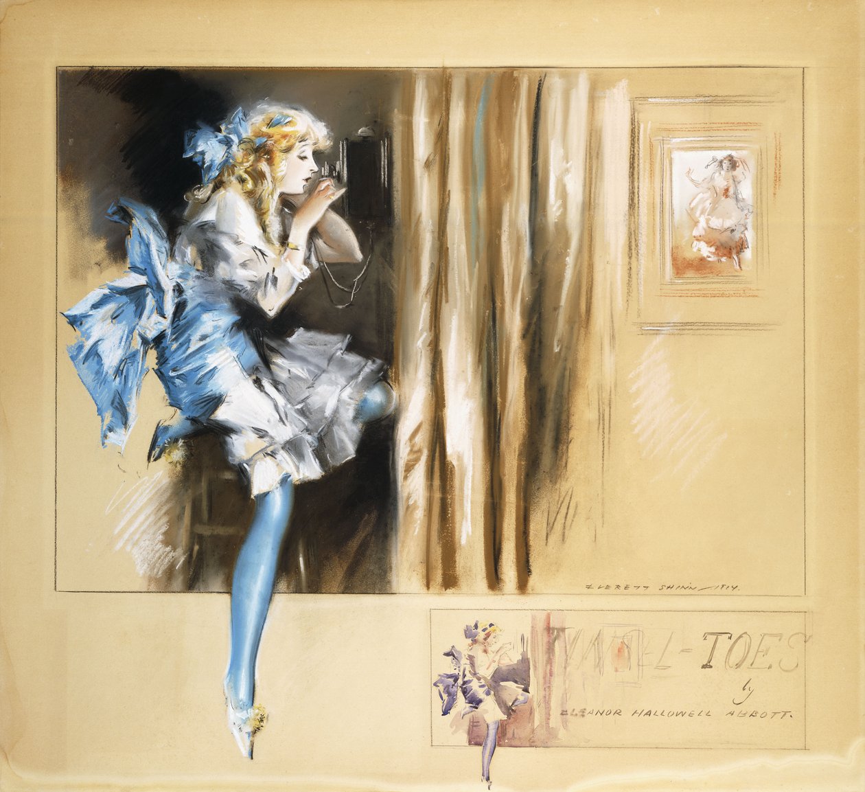 彩绸脚趾 作者 Everett Shinn