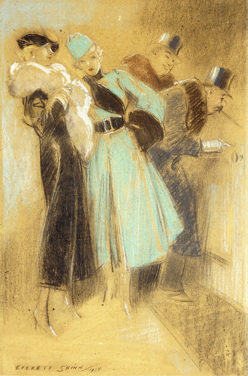 最坏的情况--我们看他的蚀刻画 作者 Everett Shinn