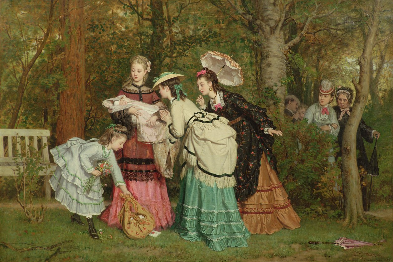 1873年安特卫普，赞赏婴儿 作者 埃文·扬·博克斯（Evert Jan Boks）